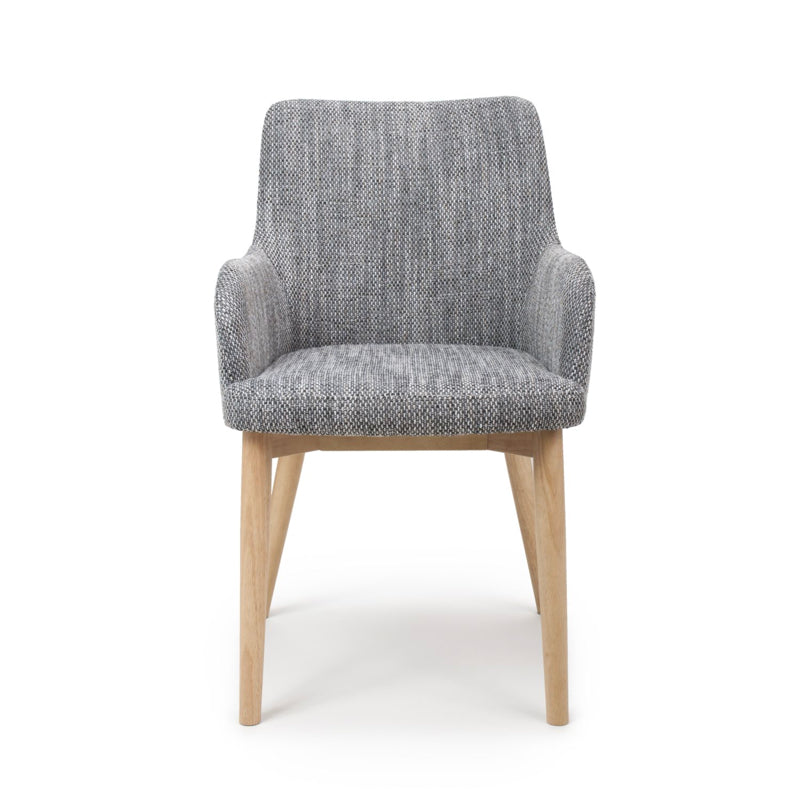Shankar Furniture Sidcup Tweed Grey Dining Chair