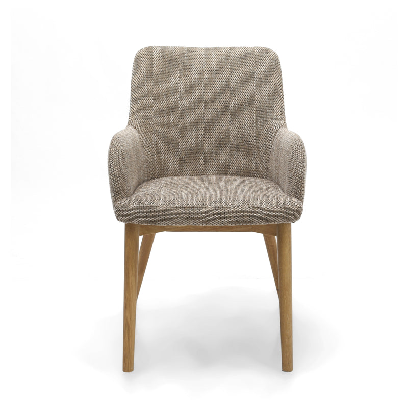 Shankar Furniture Sidcup Tweed Oatmeal Dining Chair