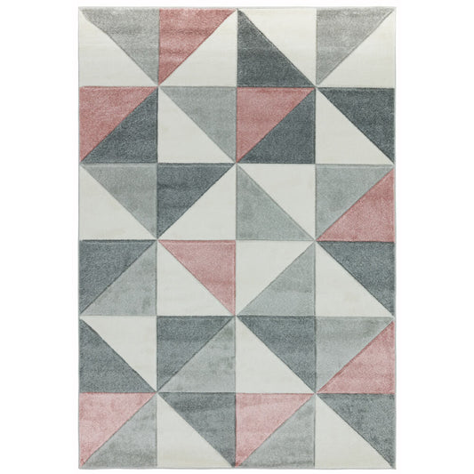 Asiatic Sketch SK05 Cubic Pink, Geometric Rug