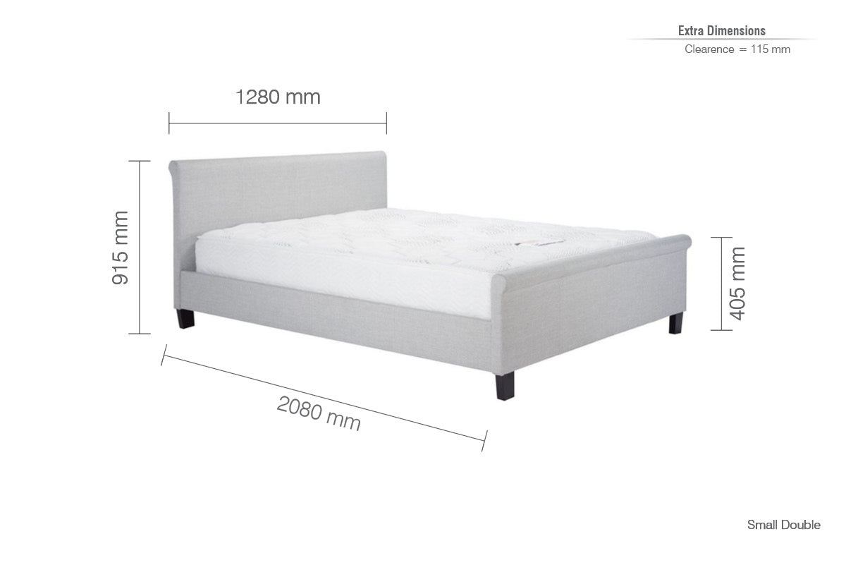 Birlea Stratus 4ft Small Double Bed Frame