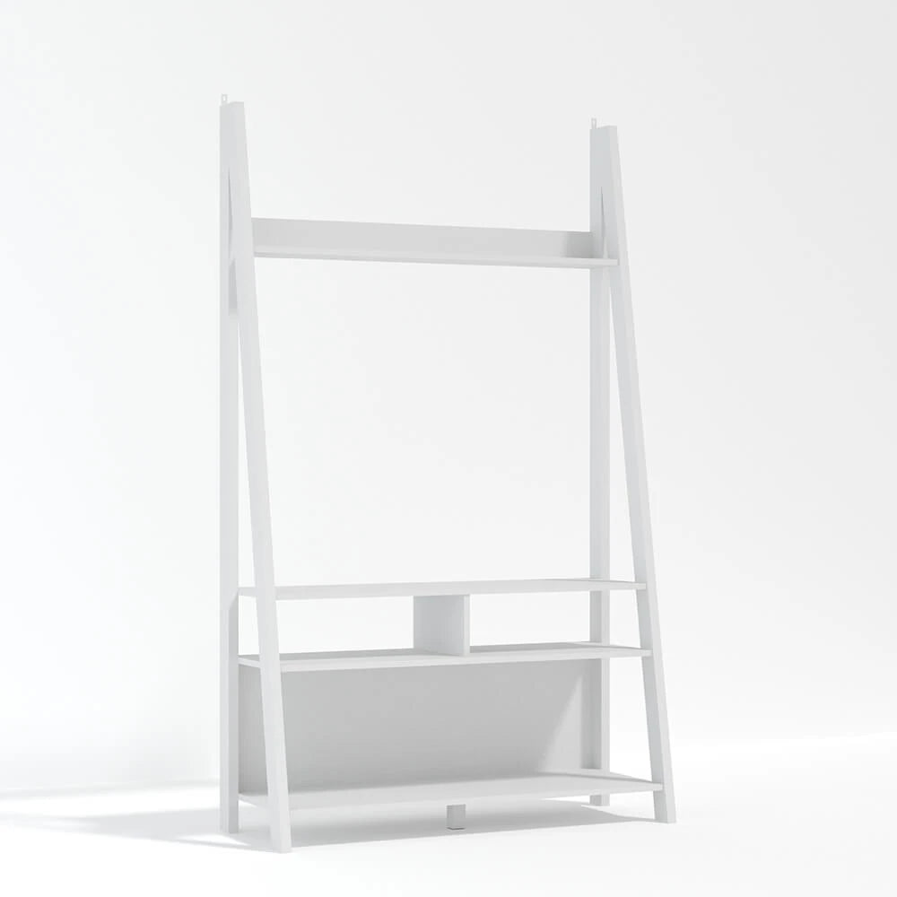 LPD Furniture Tiva Ladder TV Unit, White