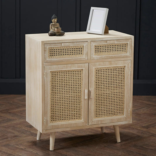 LPD Furniture Toulouse Sideboard, Light Washed Oak