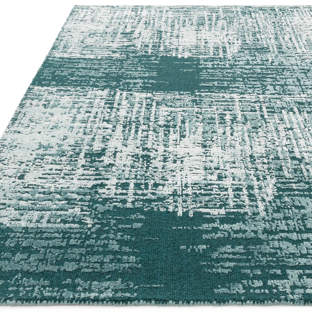 Asiatic Torino Teal Green, Abstract Rug