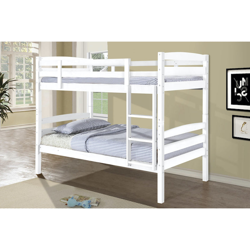 Heartlands Furniture Tripoli Solid Wood Bunk Bed White