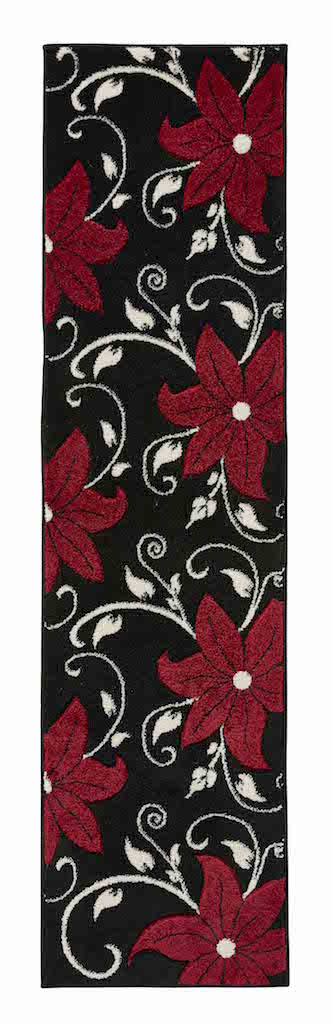 Think Rugs Verona OC15 Black and Red Rug
