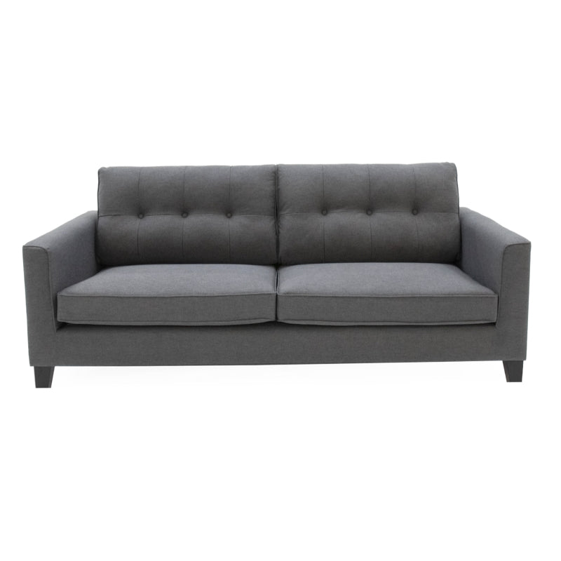 Vida Living Astrid 3 Seater Sofa - Charcoal New