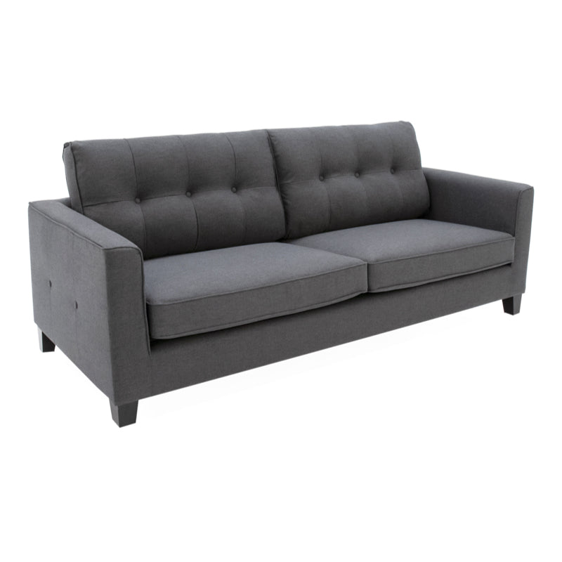Vida Living Astrid 3 Seater Sofa - Charcoal New