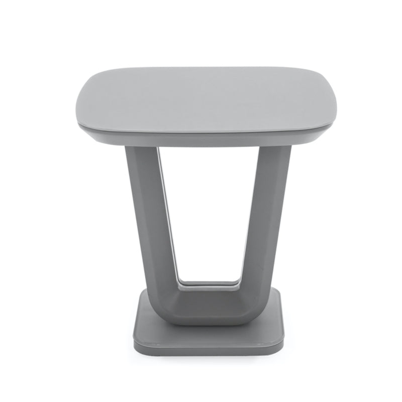 Vida Living Lazzaro Lamp Table - Light Grey Matte 500