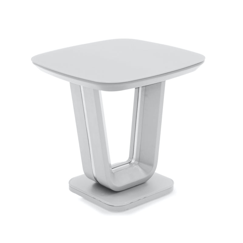Vida Living Lazzaro Lamp Table - White Gloss 500