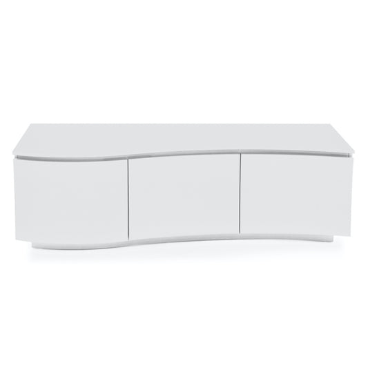 Vida Living Lazzaro TV Cabinet - White Gloss with LED