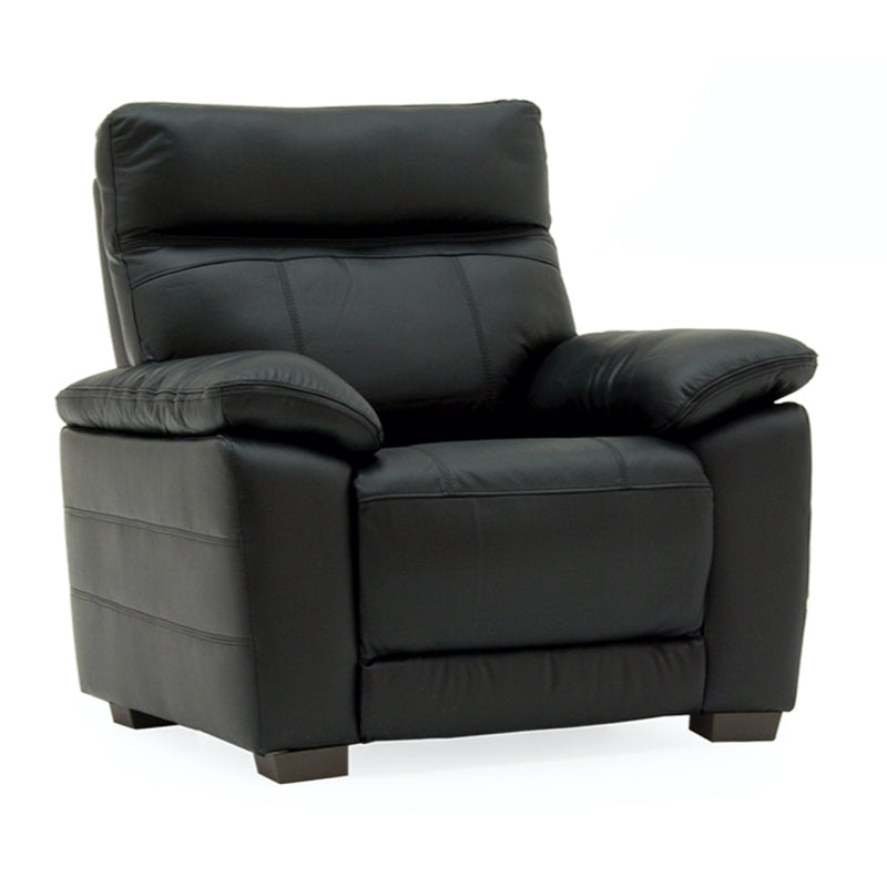 Vida Living Positano 1 Seater Sofa Fixed - Black