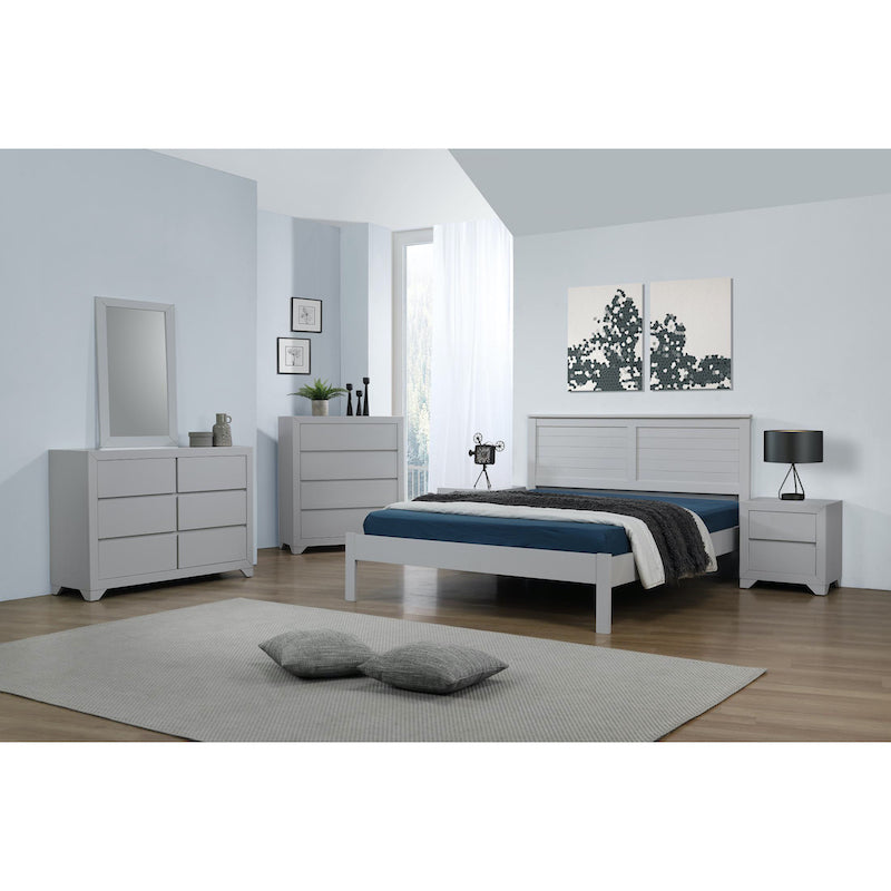 Heartlands Furniture Wilmot Chest 4 Drawer Grey