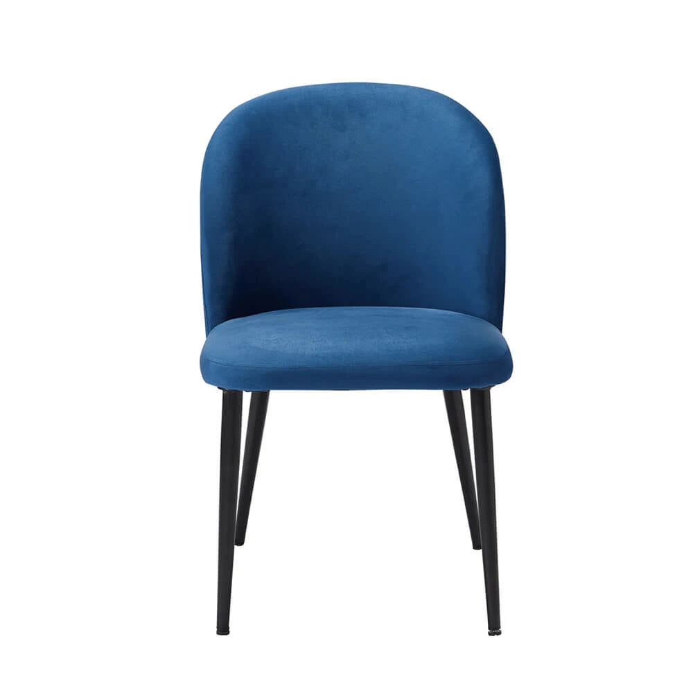 LPD Furniture Zara Dining Chair (Pack of 2), Blue