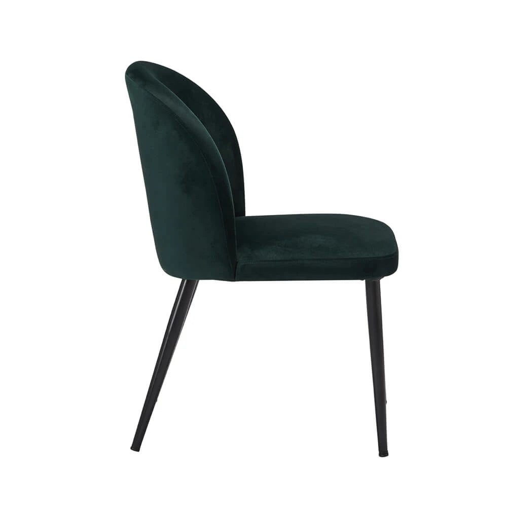 LPD Furniture Zara Dining Chair (Pack of 2), Green