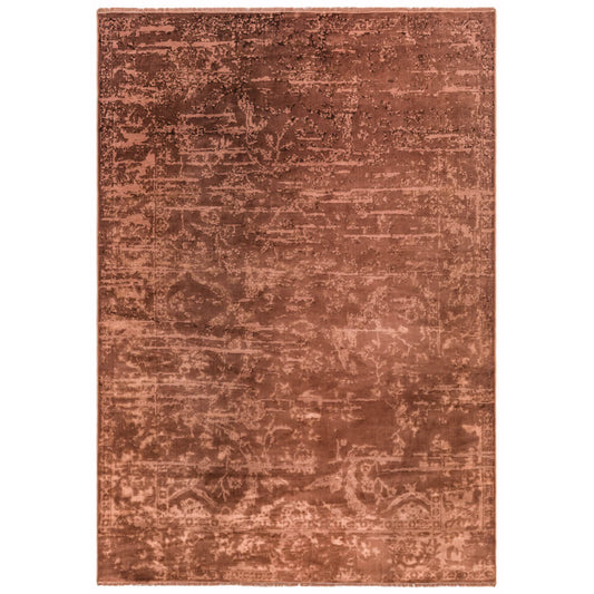 Asiatic Zehraya ZE05 Rust Abstract, Marbled Rug